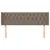 Produktbild 3 för Sänggavel med kanter taupe 163x16x78/88 cm tyg