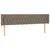 Produktbild 2 för Sänggavel med kanter taupe 183x16x78/88 cm tyg