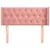 Produktbild 3 för Sänggavel med kanter rosa 103x16x78/88 cm sammet