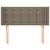Produktbild 3 för Sänggavel med kanter taupe 83x16x78/88 cm tyg