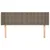 Produktbild 3 för Sänggavel med kanter taupe 147x16x78/88 cm tyg