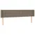 Produktbild 2 för Sänggavel med kanter taupe 183x16x78/88 cm tyg