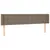 Produktbild 2 för Sänggavel med kanter taupe 203x16x78/88 cm tyg