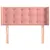 Produktbild 3 för Sänggavel med kanter rosa 93x16x78/88 cm sammet