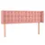Produktbild 2 för Sänggavel med kanter rosa 147x16x78/88 cm sammet