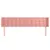 Produktbild 3 för Huvudgavel med kanter rosa 183x16x78/88 cm sammet