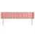 Produktbild 3 för Sänggavel med kanter rosa 203x16x78/88 cm sammet