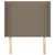Produktbild 3 för Sänggavel med kanter taupe 83x16x118/128 cm tyg