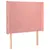 Produktbild 2 för Sänggavel med kanter rosa 83x16x118/128 cm sammet