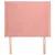Produktbild 3 för Sänggavel med kanter rosa 83x16x118/128 cm sammet