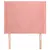 Produktbild 3 för Sänggavel med kanter rosa 103x16x118/128 cm sammet