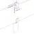 Produktbild 8 för Sänggavel med kanter vit 83x16x118/128 cm konstläder