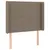 Produktbild 2 för Sänggavel med kanter taupe 93x16x118/128 cm tyg