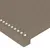 Produktbild 5 för Sänggavel med kanter taupe 93x16x118/128 cm tyg