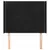 Produktbild 3 för Sänggavel med kanter svart 83x16x118/128 cm sammet