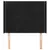 Produktbild 3 för Sänggavel med kanter svart 103x16x118/128 cm sammet
