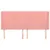Produktbild 3 för Sänggavel med kanter rosa 203x16x118/128 cm sammet