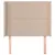 Produktbild 3 för Sänggavel med kanter cappuccino 93x16x118/128 cm konstläder