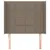 Produktbild 3 för Sänggavel med kanter taupe 83x16x118/128 cm tyg