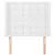 Produktbild 3 för Sänggavel med kanter vit 83x16x118/128 cm konstläder