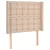 Produktbild 2 för Sänggavel med kanter cappuccino 83x16x118/128 cm konstläder