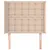 Produktbild 3 för Sänggavel med kanter cappuccino 83x16x118/128 cm konstläder