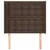 Produktbild 3 för Sänggavel med kanter brun 93x16x118/128 cm konstläder