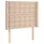 Produktbild 2 för Sänggavel med kanter cappuccino 103x16x118/128 cm konstläder