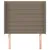 Produktbild 3 för Sänggavel med kanter taupe 93x16x118/128 cm tyg
