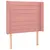 Produktbild 2 för Sänggavel med kanter rosa 83x16x118/128 cm sammet