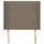 Produktbild 3 för Sänggavel med kanter taupe 83x16x118/128 cm tyg