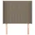 Produktbild 3 för Sänggavel med kanter taupe 93x16x118/128 cm tyg