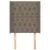 Produktbild 3 för Sänggavel med kanter taupe 83x16x118/128 cm tyg