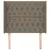 Produktbild 3 för Sänggavel med kanter taupe 93x16x118/128 cm tyg