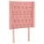 Produktbild 2 för Sänggavel med kanter rosa 83x16x118/128 cm sammet