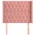 Produktbild 3 för Sänggavel med kanter rosa 103x16x118/128 cm sammet