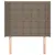 Produktbild 3 för Sänggavel med kanter taupe 93x16x118/128 cm tyg