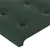 Produktbild 5 för Sänggavel med kanter mörkgrön 103x16x118/128 cm sammet