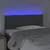 Produktbild 3 för Sänggavel LED mörkgrå 80x5x78/88 cm tyg