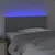 Produktbild 3 för Sänggavel LED ljusgrå 90x5x78/88 cm tyg