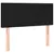 Produktbild 4 för Sänggavel LED svart 90x5x78/88 cm tyg