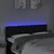 Produktbild 3 för Sänggavel LED svart 144x5x78/88 cm tyg