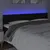 Produktbild 3 för Sänggavel LED svart 180x5x78/88 cm tyg