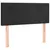 Produktbild 4 för Sänggavel LED svart 90x5x78/88 cm sammet