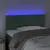 Produktbild 3 för Sänggavel LED mörkgrön 90x5x78/88 cm sammet