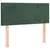 Produktbild 4 för Sänggavel LED mörkgrön 90x5x78/88 cm sammet