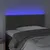 Produktbild 3 för Sänggavel LED mörkgrå 100x5x78/88 cm sammet