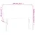 Produktbild 6 för Sänggavel LED rosa 100 x 5 x 78/88 cm sammet