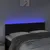 Produktbild 3 för Sänggavel LED svart 144x5x78/88 cm sammet