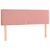 Produktbild 4 för Sänggavel LED rosa 144x5x78/88 cm sammet